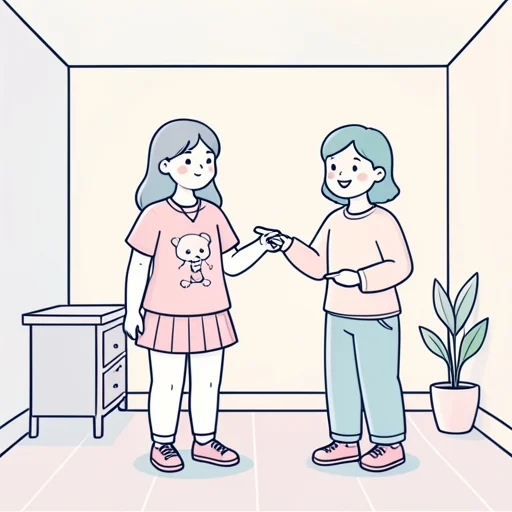 その格好可愛いね - Bildwörterbuch