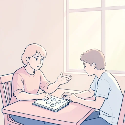 その問題について話しましょう。 - Illustrated Dictionary