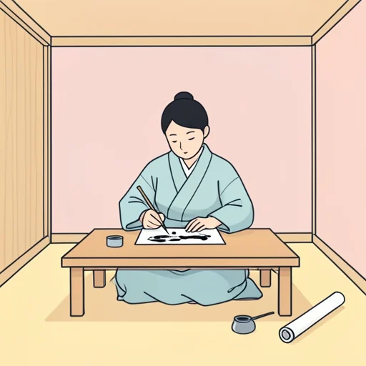 墨で書いた - Bildwörterbuch