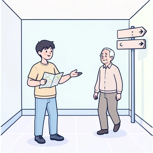 すみません、道を聞いてもいいですか - Bildwörterbuch