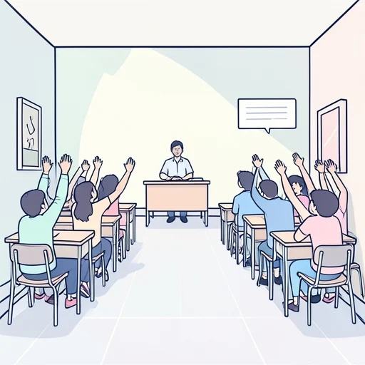 大半の学生が反対した - Bildwörterbuch