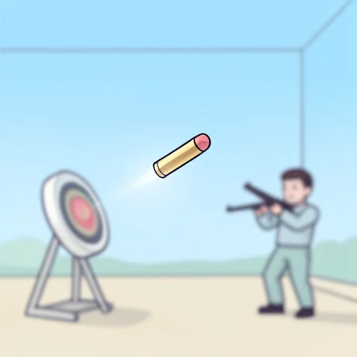 弾一発で的を射抜いた - Bildwörterbuch