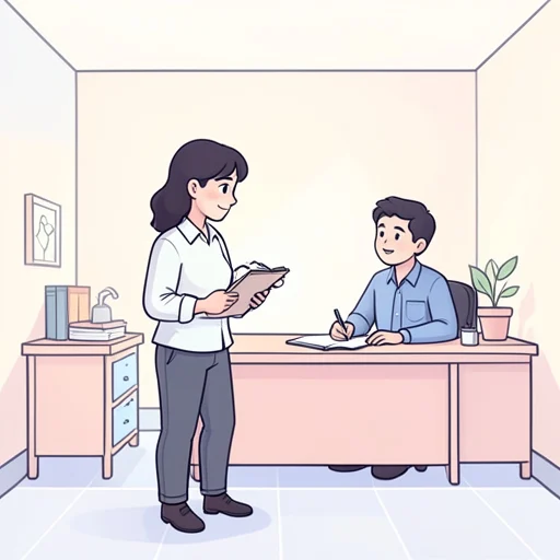 田中教授の助手として大学で働いている - Bildwörterbuch