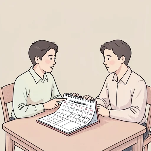 たしか、彼は水曜日に来るって言ってた - Bildwörterbuch