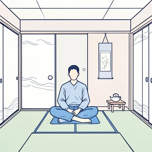 畳の部屋に泊まった - Bildwörterbuch