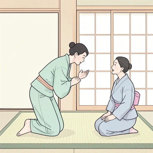 丁寧に話して - Bildwörterbuch