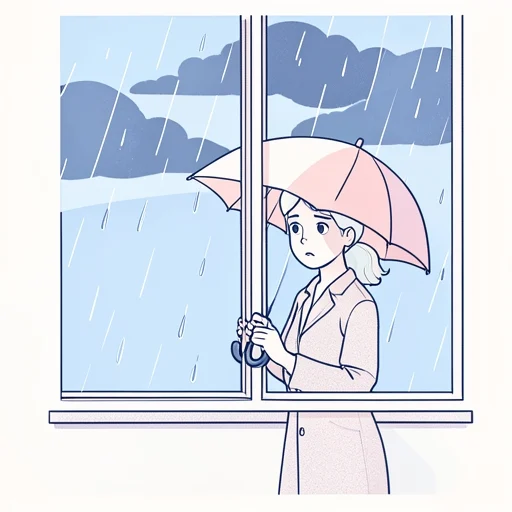 天気によると雨だ - Bildwörterbuch