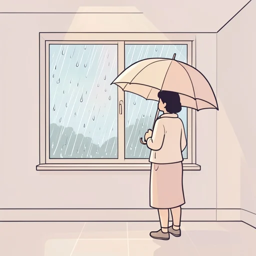 天気予報によると、明日は雨だって - Bildwörterbuch