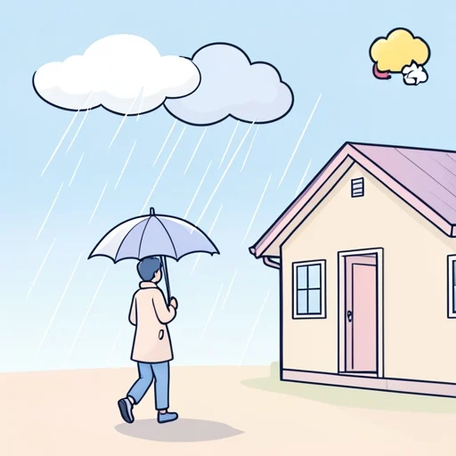 天気予報によると明日は雨が降るらしい - Illustrated Dictionary