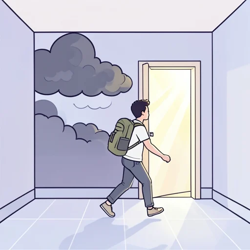 天候が崩れる前に、出かけよう - Bildwörterbuch