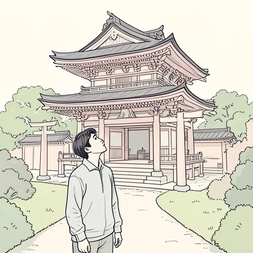 寺を見物した - Bildwörterbuch