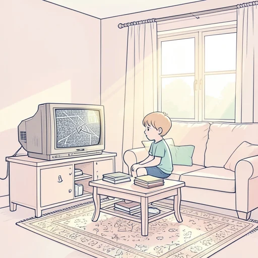 テレビを見てばかりいてはいけません。 - Từ điển minh họa