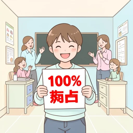 テストで満点取った - Bildwörterbuch
