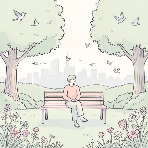 都会の喧騒から離れたい - Bildwörterbuch