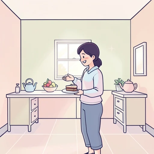 時々は甘いもの食べたいよね - Bildwörterbuch