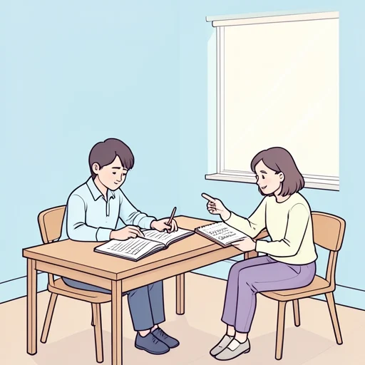 友達が宿題を手伝ってくれました - Từ điển minh họa