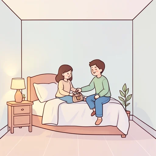 友達を家に泊めていいよ - Bildwörterbuch
