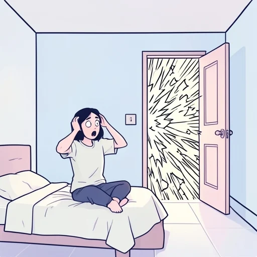 隣の部屋からすごい騒ぎが聞こえてきた - Bildwörterbuch