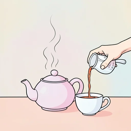 とりあえずお茶でも飲もうよ - Bildwörterbuch