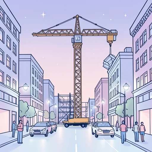 都市の進行が止まらない - Bildwörterbuch