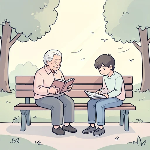 年寄りの意見にも耳を傾けるべきだ - Bildwörterbuch