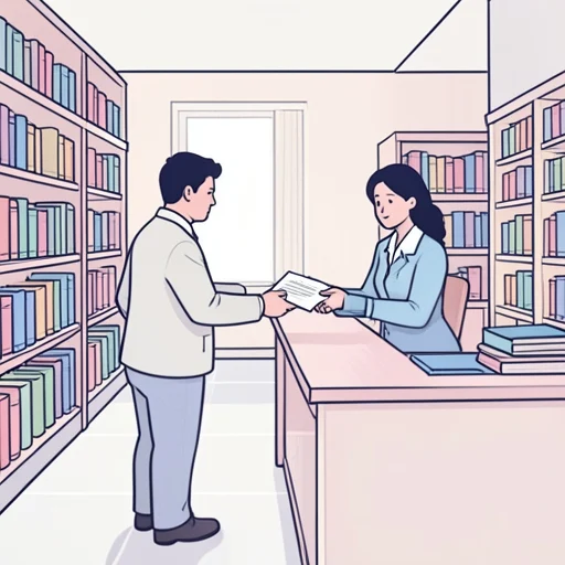 図書カードを申請した - Bildwörterbuch
