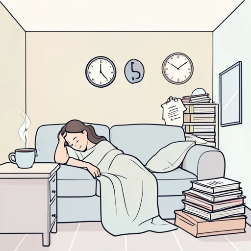 疲れすぎて何もできませんでした。 - Illustrated Dictionary