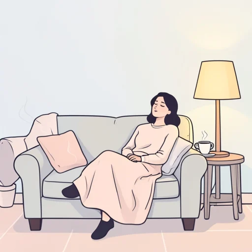 疲れたので少し休みます。 - 그림 사전