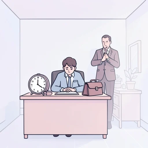 疲れています。ですから今日は早く帰らせてください - Bildwörterbuch