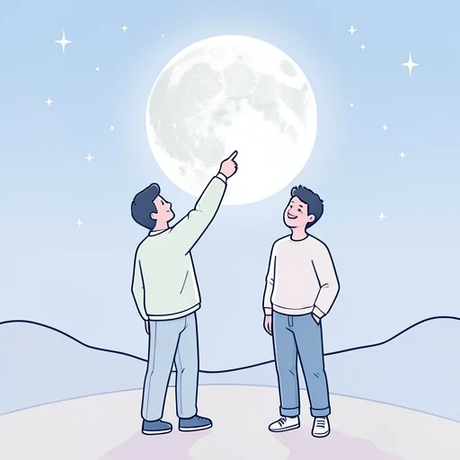 月が綺麗だね - Bildwörterbuch