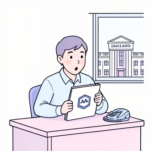 通帳がないことに気づいて、銀行に問い合わせた - Bildwörterbuch