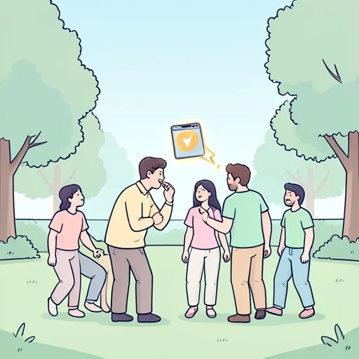 噂がSNSを通じて一瞬で広がった - Bildwörterbuch
