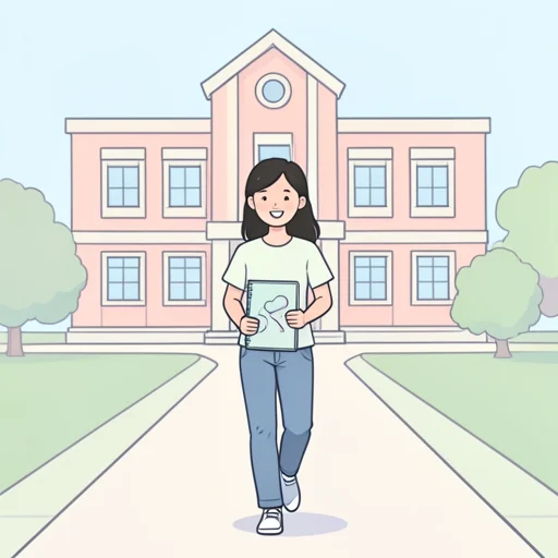 私は学校で日本語を話します。 - Kamus bergambar
