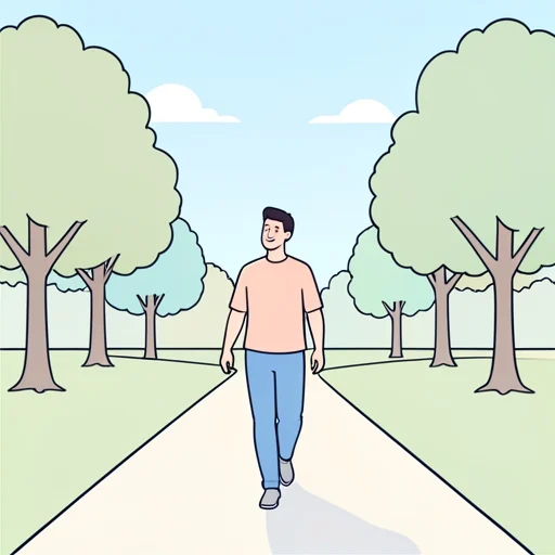 私は一時間ぐらい歩きました。 - Dizionario illustrato
