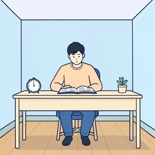 私は一時間ぐらい勉強します。 - Từ điển minh họa