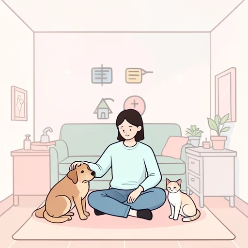 私は犬が好きですが猫も好きです。 - Illustrated Dictionary