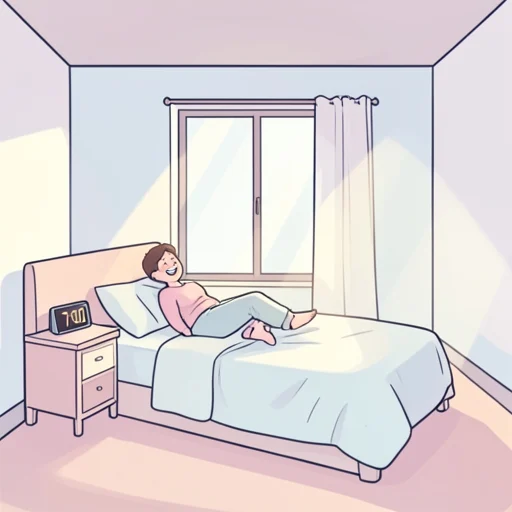 私はいつも七時に起きます。 - Illustrated Dictionary