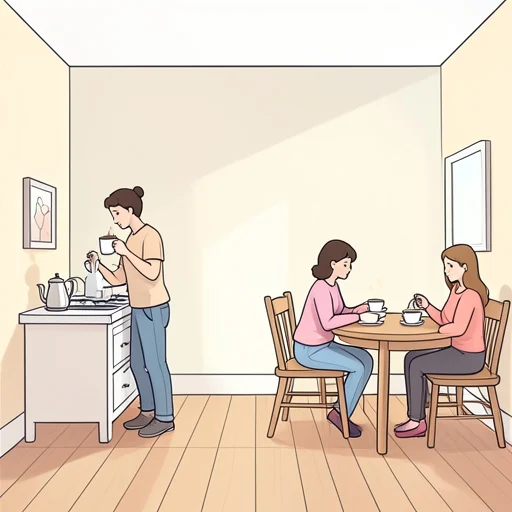 私はコーヒーが好き、けれど彼女は紅茶が好き - Bildwörterbuch