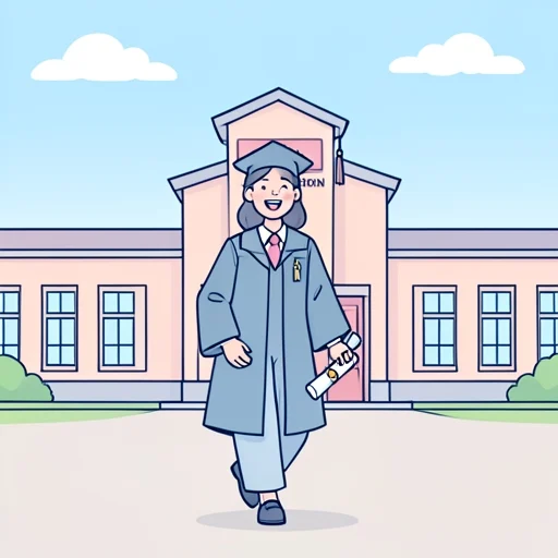 私は高校を卒業しました - Bildwörterbuch
