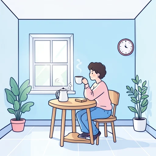 私は毎朝コーヒーを飲みます。 - Illustrated Dictionary