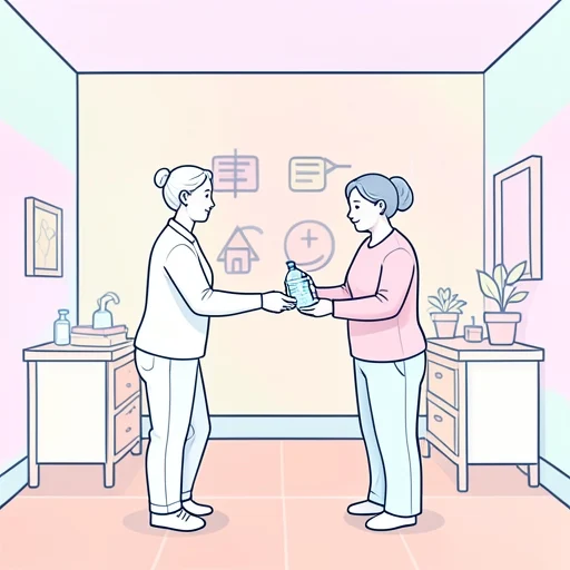 私は水を買います。 - イラスト辞典