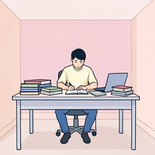 私はもっと勉強します。 - Illustrated Dictionary