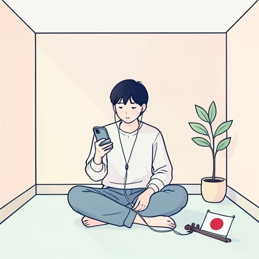 私は日本語の音楽を聞きます。 - Illustrated Dictionary