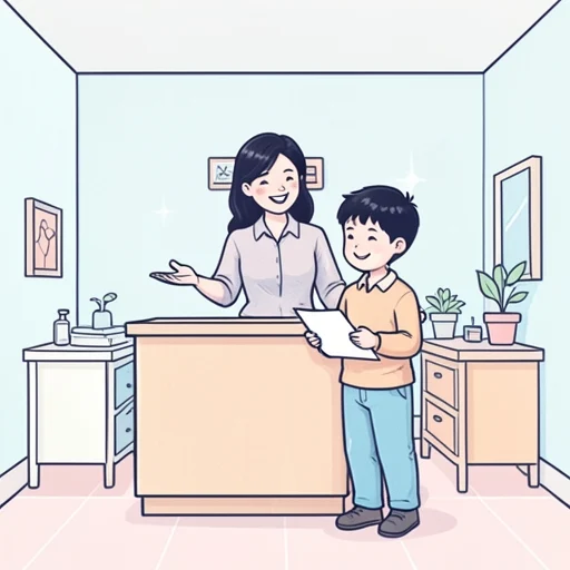 私は先生にほめられました。 - イラスト辞典