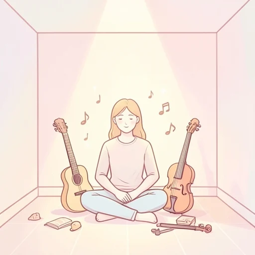 私は静かな音楽が好きです。 - Từ điển minh họa