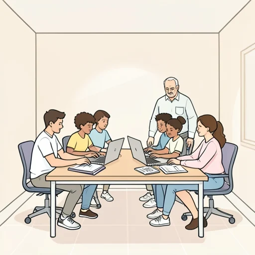 私たちのチームには若手が多い - Bildwörterbuch