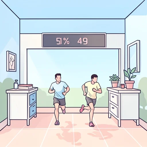 わずか数パーセントの差が勝敗を分けた - Bildwörterbuch