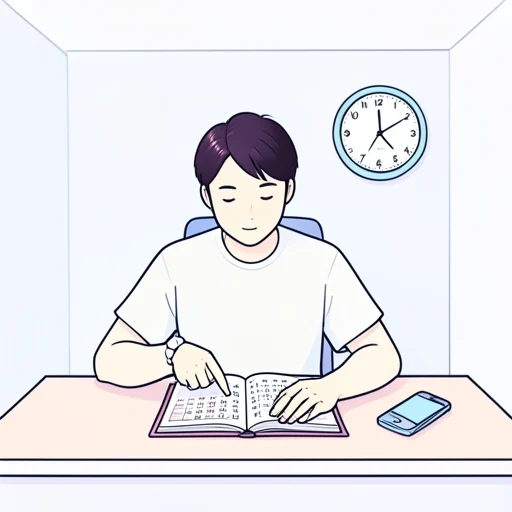 約束の時刻をもう一度確認させてください - Bildwörterbuch