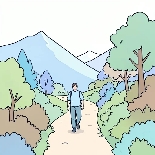 山道を進んだ - Bildwörterbuch