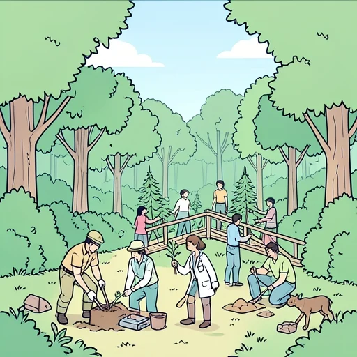 野生動物の保護は私たち全員の責任だ - Bildwörterbuch